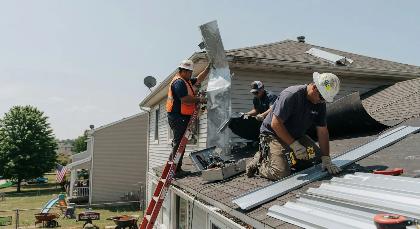 Storm Damage Metal Roof Repair in Mannsville, KY